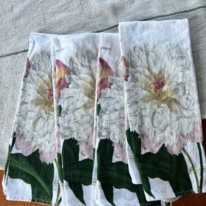 Williams Sonoma Peony Kitchen Towels.